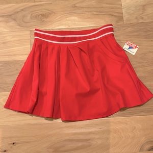 Free People Movement "Round Robin" Tennis Skirt Cayenne